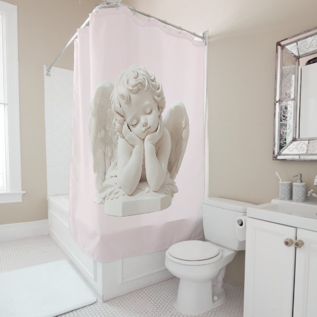 Personalized Coquette Sleeping Angel Sculpture (In Situ)