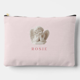 Personalized Coquette Sleeping Angel Sculpture Accessory Pouch