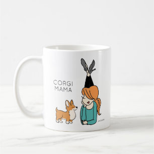 Personalized Corgi Mama Coffee Mug