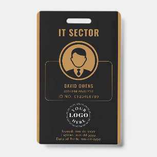Personalized Corporate Badge with Photo ID & Logo