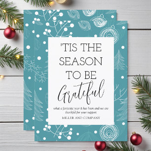 Personalized Corporate Christmas Thank You Card