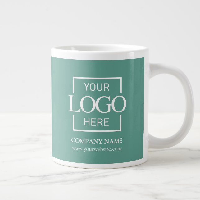 Personalized Corporate Company Logo Employee Gift Large Coffee Mug (Right)
