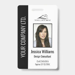 Personalized Corporate Employee Black ID Badge