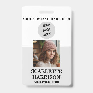Personalized Corporate Employee Business lo clip Badge