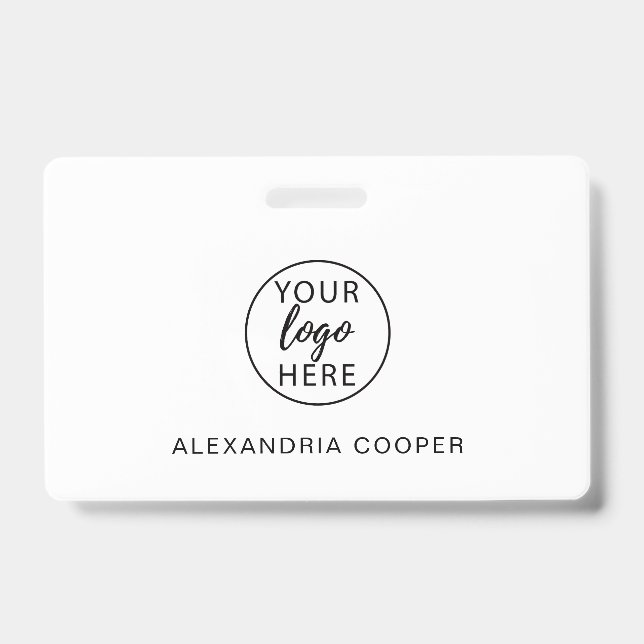 Personalized Corporate Employee Company Logo  Badge (Front)