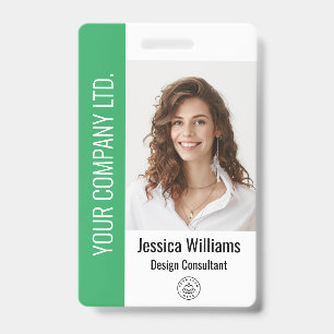 Personalized Corporate Employee Green ID Badge