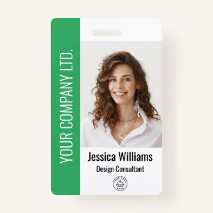 Personalized Corporate Employee Green ID Badge