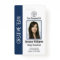 Personalized Corporate Employee ID Badge Blue