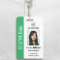 Personalized Corporate Employee ID Badge Green