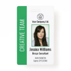 Personalized Corporate Employee ID Badge Green