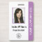 Personalized Corporate Employee ID Badge Purple