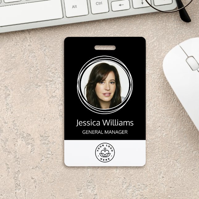 Personalized Corporate Employee ID Black Badge (Creator Uploaded)