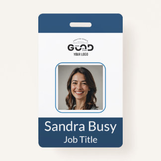 Personalized Corporate Employee ID Vertical Badge