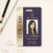 Personalized Corporate Employee Purple ID 