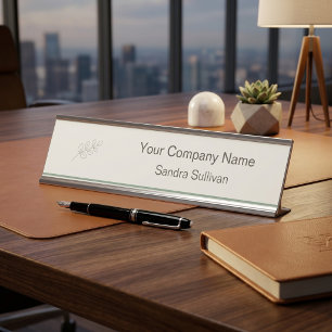 Personalized Corporate Gift for Client Appreciatio Desk Name Plate