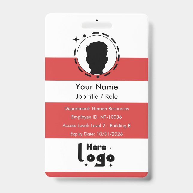 Personalized Corporate ID Badge (Front)