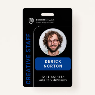 personalized Corporate photo   Custom Employee Bad Badge
