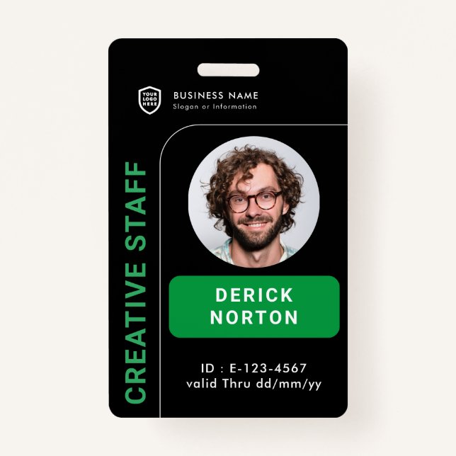 personalized Corporate photo | Custom Employee Badge (Front)