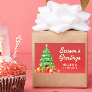 Personalized Corporate Season's Greetings Sticker
