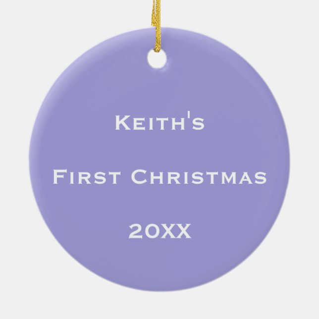 Personalized Cosmic Bubble Flow Ceramic Ornament (Back)