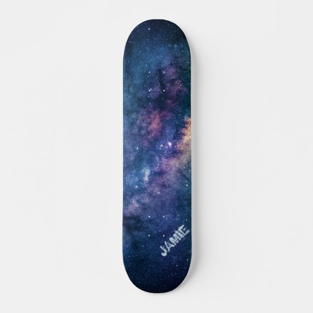 Personalized Cosmic Galaxy Skateboard (Front)