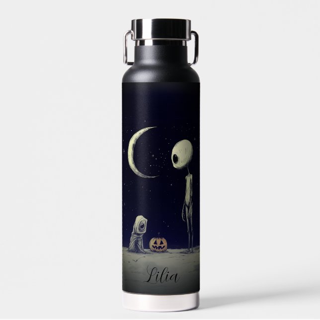 Personalized Cosmic Night Sky Water Bottle (Front)