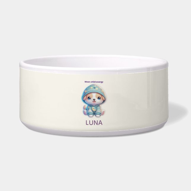 Personalized Cosmic Pet Bowl (Front)