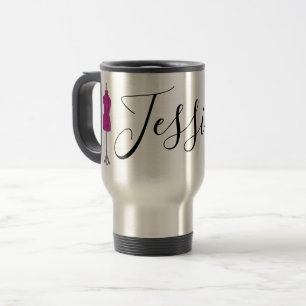 Personalized Costume Fashion Designer Mannequin Travel Mug