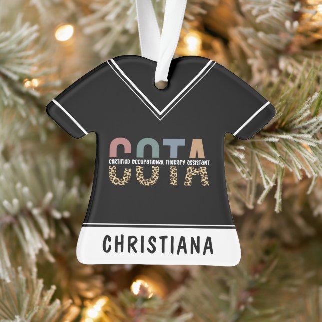 Personalized COTA Occupational Therapy Assistant Ornament (Tree)