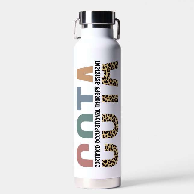 Personalized COTA Occupational Therapy Assistant Water Bottle (Front)