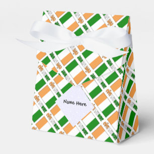 Personalized Côte d'Ivoire Ivory Coast Flag Tiled  Favor Box