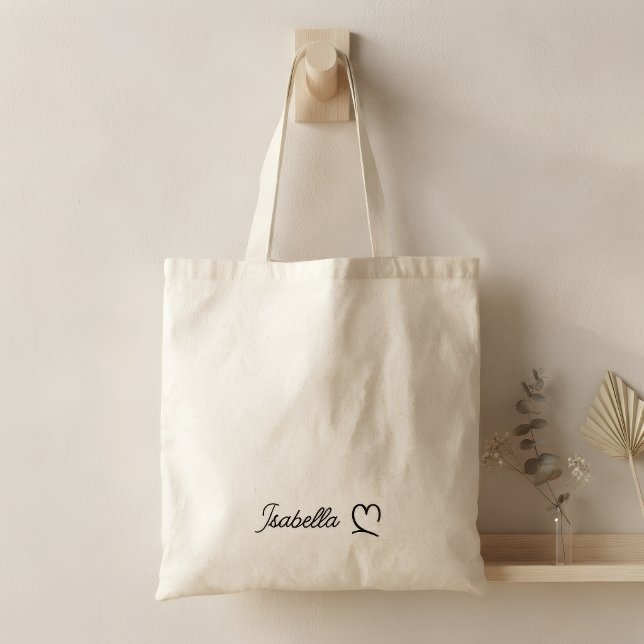 Personalized Cotton Bag with Name – Minimalist (Creator Uploaded)