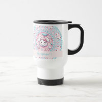 Personalized Cotton Candy Kawaii Bunny Dot Mandala