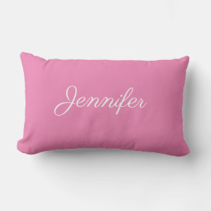 Personalized Cotton Lumbar Throw Pillow