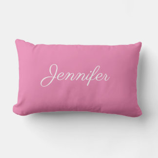 Personalized Cotton Lumbar Throw Pillow