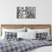 Personalized Country Rustic Carved Heart