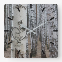 Personalized Country Rustic Carved Heart