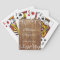 Personalized Country Wedding Favour Playing Cards