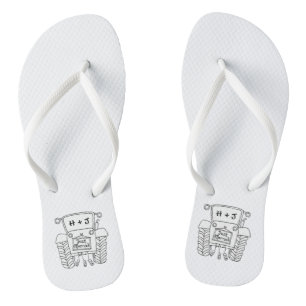 Personalized Country Wedding Tractor Flip Flops