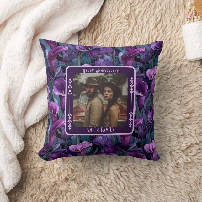Personalized Couple 2ND Anniversary Throw Pillow (Blanket)