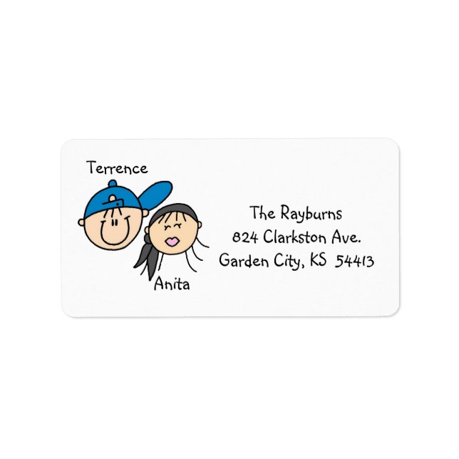 Personalized Couple Address Labels (Front)