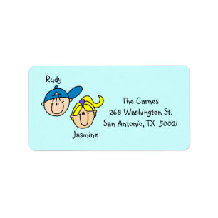 Personalized Couple Address Labels