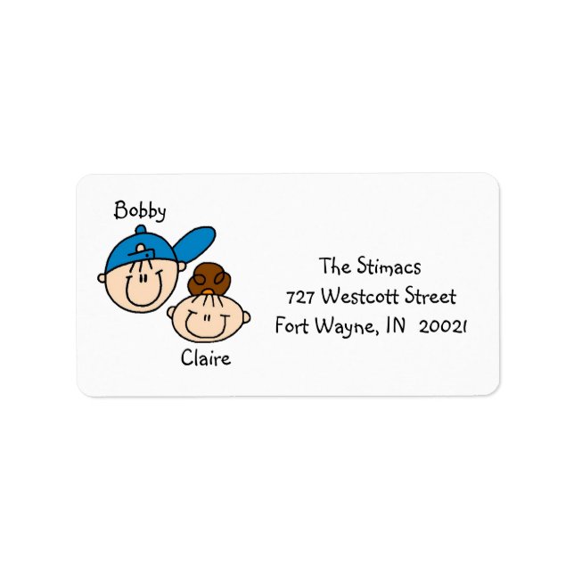 Personalized Couple Address Labels (Front)