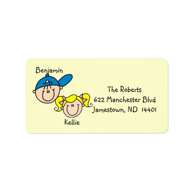 Personalized Couple Address Labels (Front)