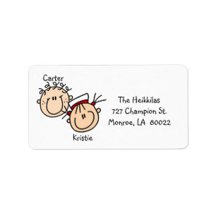 Personalized Couple Address Labels