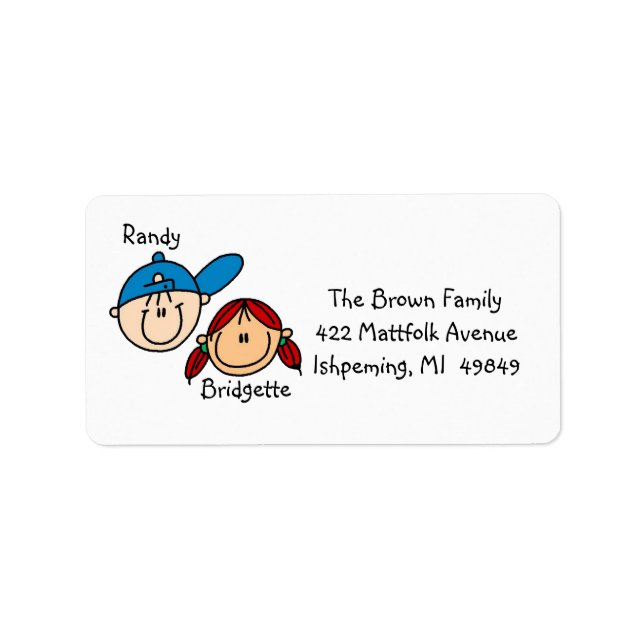 Personalized Couple Address Labels (Front)