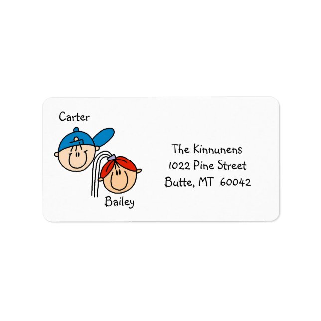 Personalized Couple Address Labels (Front)
