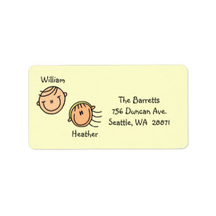 Personalized Couple Address Labels