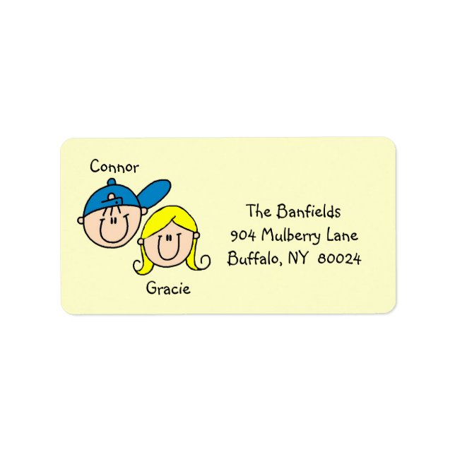 Personalized Couple Address Labels (Front)