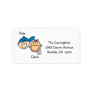 Personalized Couple Address Labels